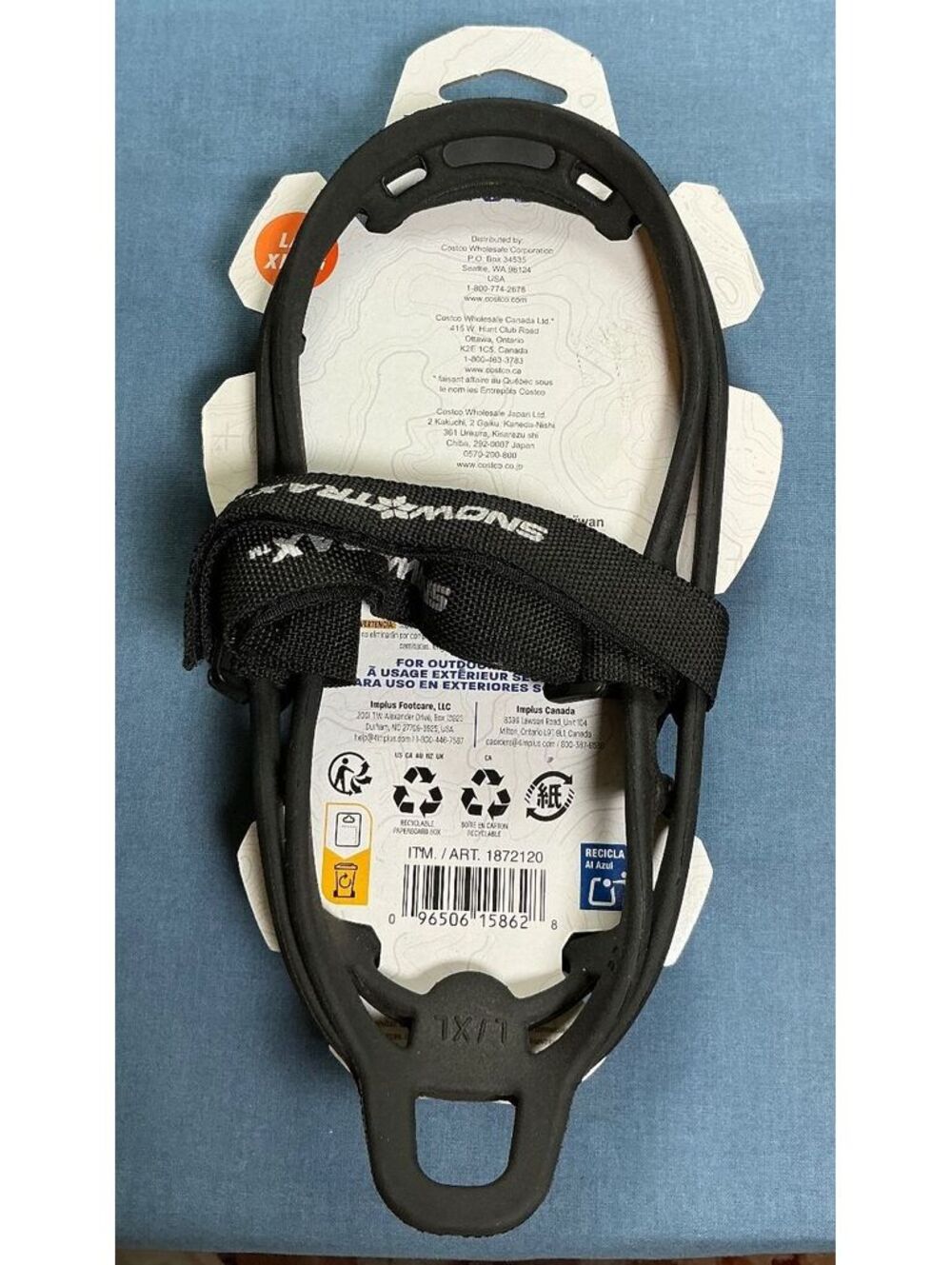 Snow Trax by Yaktrax Traction gear for shoes and boots Size Large - Extra Large